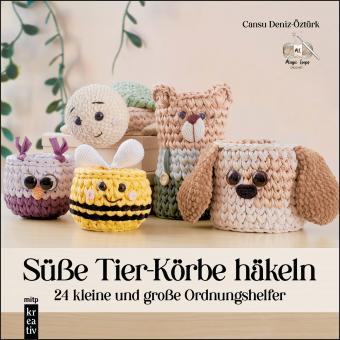 Süße Tier-Körbe häkeln 