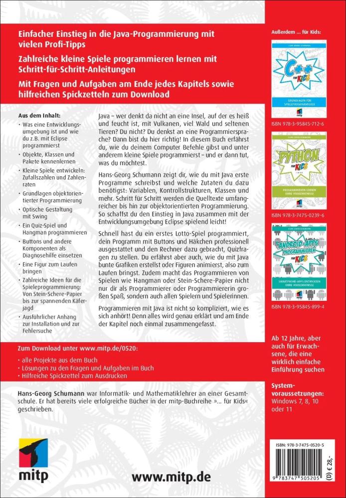 Artikelbild 2 des Artikels “Java für Kids “