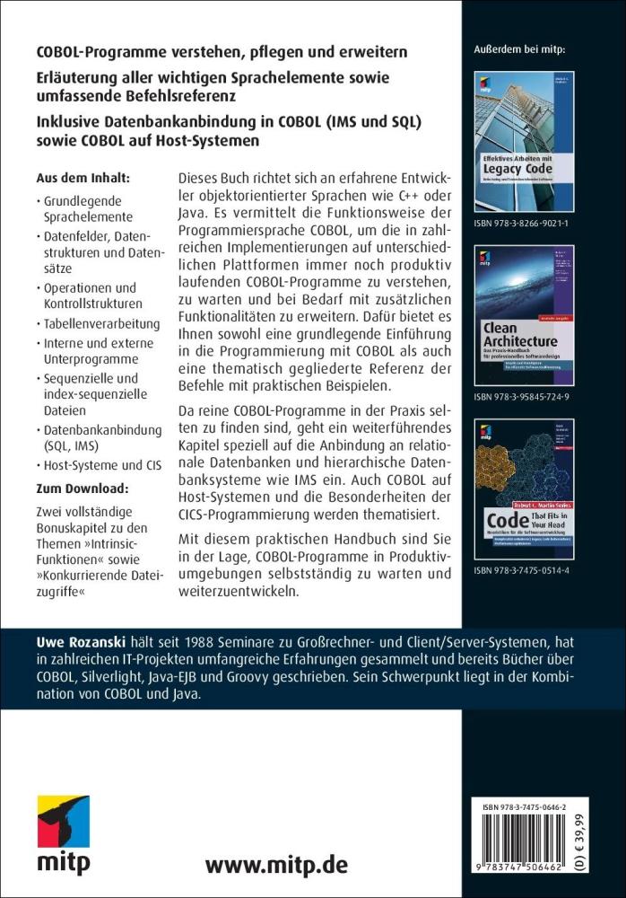 Artikelbild 2 des Artikels “COBOL - Altsysteme warten und erweitern “