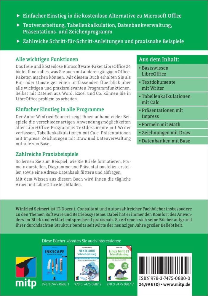 Artikelbild 2 des Artikels “LibreOffice 24 - Praxiswissen für Ein- und Umsteiger “