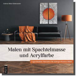 Malen mit Spachtelmasse und Acrylfarbe 