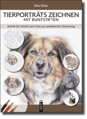 Tierporträts zeichnen mit Buntstiften 