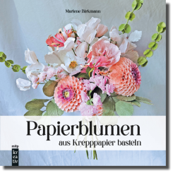 Papierblumen aus Krepppapier basteln 